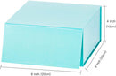 8" x 8" x 4" Collapsable Gift Box w/ Magnetic Square Flap Lid | Mint