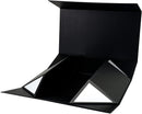 14" x 9" x 4.3" Collapsable Gift Box w/ Magnetic Square Flap Lid | Black