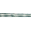 1 1/2" Wired Ribbon | Green/White Gingham | 10 Yard Roll