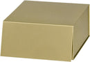 8" x 8" x 4" Collapsable Gift Box w/ Magnetic Square Flap Lid | Gold