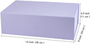 14" x 9" x 4.3" Collapsable Gift Box w/ Magnetic Square Flap Lid | Purple