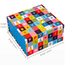 8" x 8" x 4" Collapsable Gift Box w/ 2-pcs White Tissue Paper & Magnetic Square Flap Lid | Square Blocking