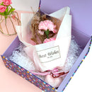 8" x 8" x 4" Collapsable Gift Box w/ 2-pcs White Tissue Paper & Magnetic Square Flap Lid | Colorful Polka Dot