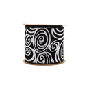 4" Wired Ribbon | Glittered Halloween w/ Black Backing | 10 Yard Roll