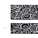 2 1/2" Wired Ribbon | Glittered Halloween w/ Black Backing | 10 Yard Roll