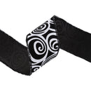 2 1/2" Wired Ribbon | Glittered Halloween w/ Black Backing | 10 Yard Roll