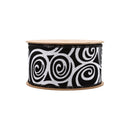 2 1/2" Wired Ribbon | Glittered Halloween w/ Black Backing | 10 Yard Roll