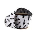 4" Wired Ribbon | Glittered Bats w/ Black Backing | 10 Yard Roll