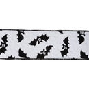 2 1/2" Wired Ribbon | Glittered Bats w/ Black Backing | 10 Yard Roll