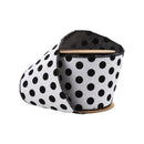 4" Wired Ribbon | Glittered Dots w/ Black Backing | 10 Yard Roll