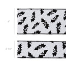 4" Wired Ribbon | Glittered Dots w/ Black Backing | 10 Yard Roll