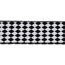 2 1/2" Wired Ribbon | Glittered Diamonds w/ Black Backing | 10 Yard Roll