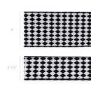 2 1/2" Wired Ribbon | Glittered Diamonds w/ Black Backing | 10 Yard Roll