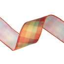 2 1/2" Wired Ribbon | Autumn Plaid | 10 Yard Spool