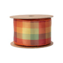 2 1/2" Wired Ribbon | Autumn Plaid | 10 Yard Spool