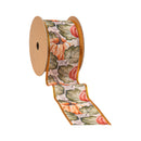 2 1/2" Wired Ribbon | Pumpkin and Vines | 10 Yard Roll