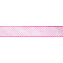 2 1/2" Wired Ribbon | Pink/White Woven | 10 Yard Roll