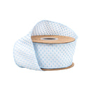 2 1/2" Wired Ribbon | Blue/White Woven | 10 Yard Roll