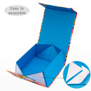 8" x 8" x 4" Collapsable Gift Box w/ 2-pcs White Tissue Paper & Magnetic Square Flap Lid | Square Blocking