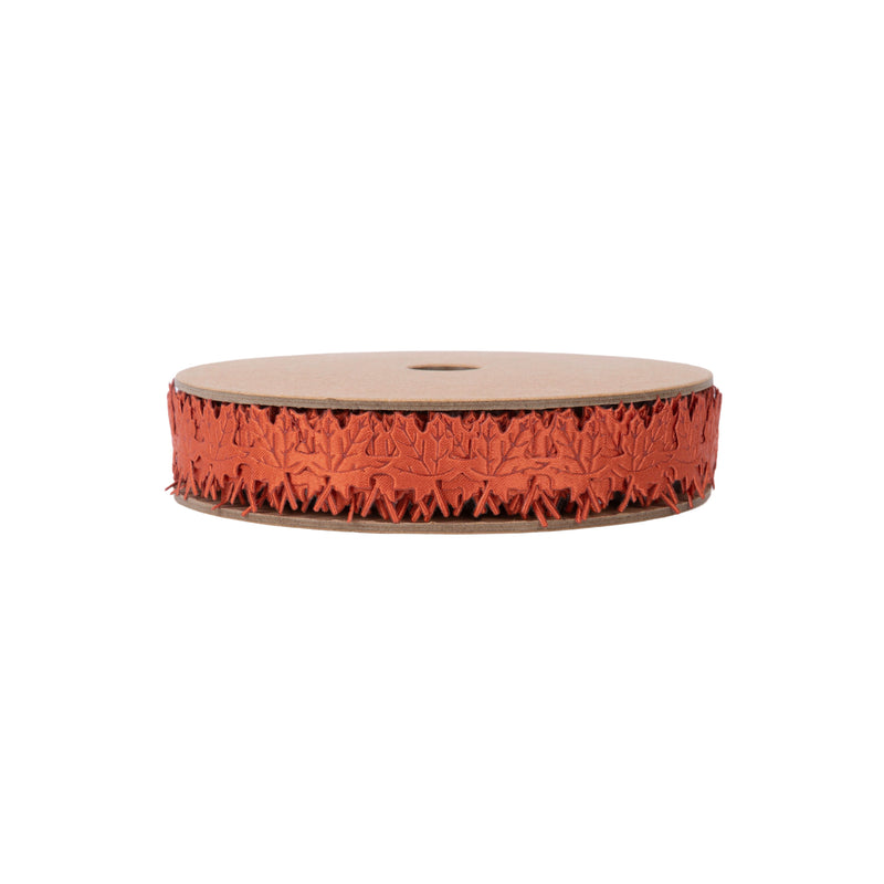 3/4" Ultrasonic Trim | Orange Mapleleaf | 10 Yard Roll