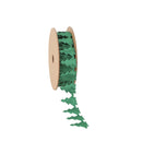 7/8" Ultrasonic Trim | Green Christmas Tree | 10 Yard Roll