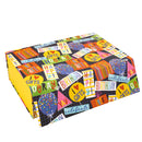 14" x 9" x 4.3" Collapsable Gift Box w/ 2-pcs White Tissue Paper & Magnetic Square Flap Lid | Birthday Candle