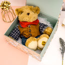 8" x 8" x 4" Collapsable Gift Box w/ 2-pcs White Tissue Paper & Magnetic Square Flap Lid | Wedding Rings