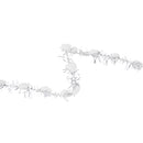 3/8" Tinsel Pom-Pom | White | 10 Yard Roll