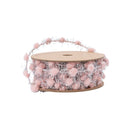 3/8" Tinsel Pom-Pom | Pink | 10 Yard Roll