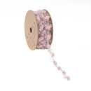 3/8" Tinsel Pom-Pom | Pink | 10 Yard Roll