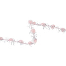 3/8" Tinsel Pom-Pom | Pink | 10 Yard Roll