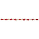 3/8" Tinsel Pom-Pom | Red | 10 Yard Roll