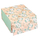8" x 8" x 4" Collapsable Gift Box w/ 2-pcs White Tissue Paper & Magnetic Square Flap Lid | Wedding Rings