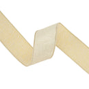 2 1/2" Wired Ribbon | Gold Metallic Pleated | 10 Yard Roll