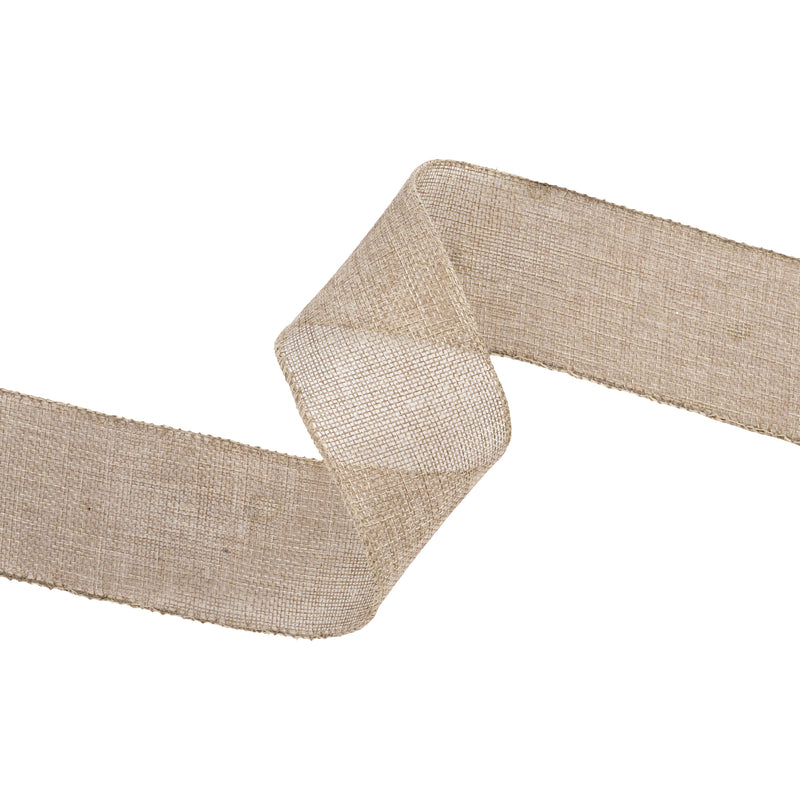 2 1/2" Wired Burlap Ribbon | 10 Yard Roll