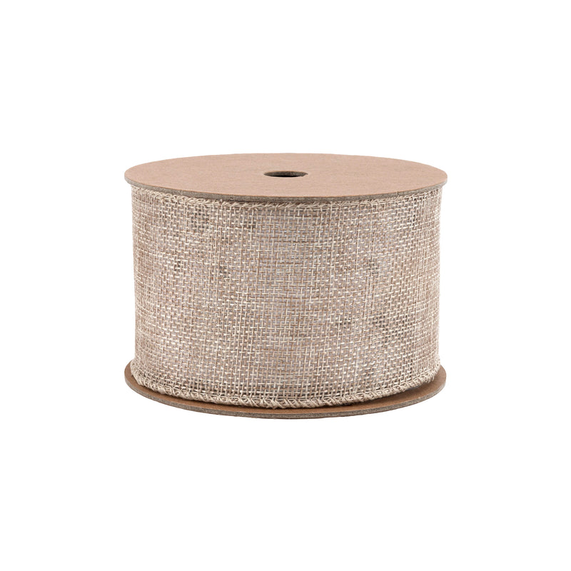 2 1/2" Wired Burlap Ribbon | 10 Yard Roll