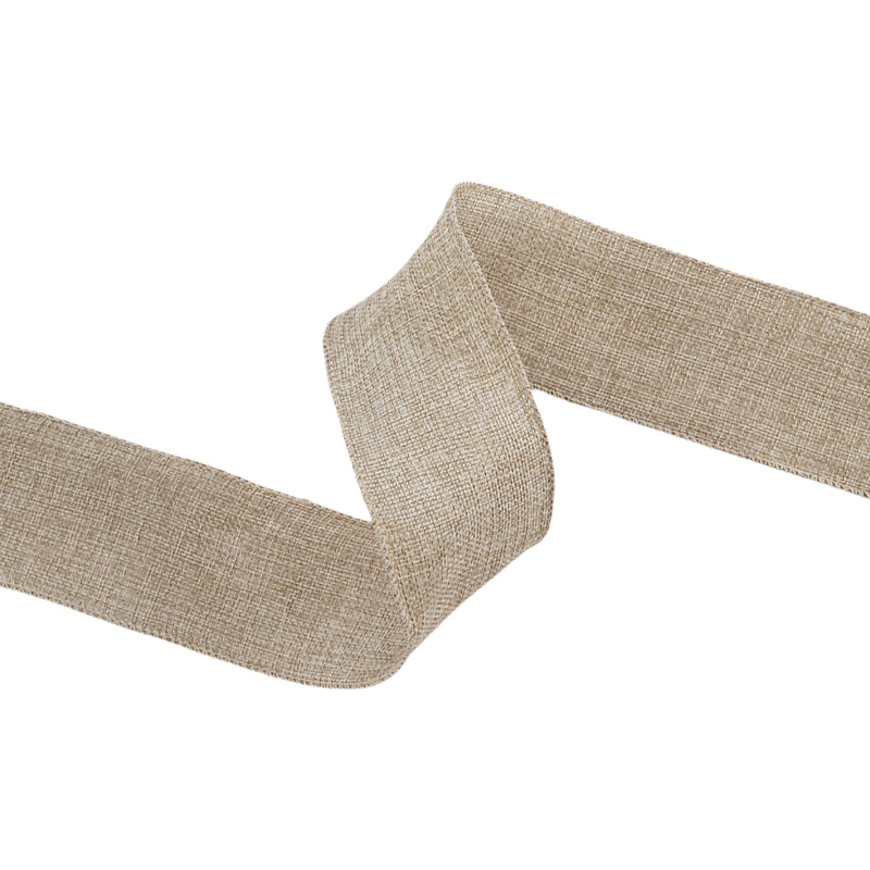 2 1/2" Wired Burlap Ribbon | 50 Yard Roll