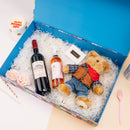 20.7" x 13.6" x 5" Collapsable Gift Box w/ 2-pcs White Tissue Paper & Magnetic Square Flap Lid | Square Blocking