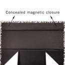 13" x 3.7" x 3.7" Collapsable Gift Box & Magnetic Square Flap Lid | Glitter Leopard