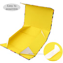 14" x 9" x 4.3" Collapsable Gift Box w/ 2-pcs White Tissue Paper & Magnetic Square Flap Lid | Birthday Candle