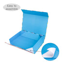 20.7" x 13.6" x 5" Collapsable Gift Box w/ 2-pcs White Tissue Paper & Magnetic Square Flap Lid | Square Blocking