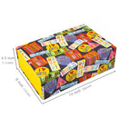 14" x 9" x 4.3" Collapsable Gift Box w/ 2-pcs White Tissue Paper & Magnetic Square Flap Lid | Birthday Candle