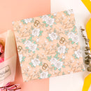 8" x 8" x 4" Collapsable Gift Box w/ 2-pcs White Tissue Paper & Magnetic Square Flap Lid | Wedding Rings