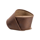 2 1/2" Wired Leather Ribbon | Brown w/ Jute Backing | 10 Yard Roll