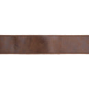 2 1/2" Wired Leather Ribbon | Brown w/ Jute Backing | 10 Yard Roll