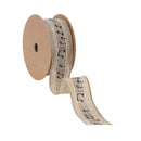 1 1/2" Wired Ribbon | Musical Notes on Natural | 10 Yard Spool