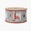 2 1/2" Wired Ribbon | Embroidered Snowman | 5 Yard Roll