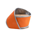 2 1/2" Wired Ribbon | Orange w/Silver Piping and Backing | 10 Yard Roll