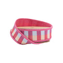 1" Wired Ribbon | Pink/Multi Small Check w/ Pink Dupioni-fused Backing | 10 Yard Roll