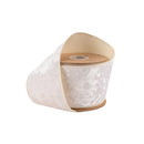 4" Wired Heritage Velvet Ribbon | Ivory | 10 Yard Roll